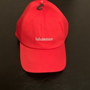lululemon Red Logo Baseball Cap, S/M
NWT